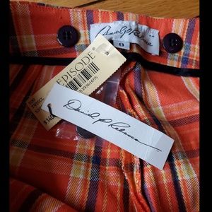 NWT Daniel P Rebecca Boutique Plaid Pants sz 8